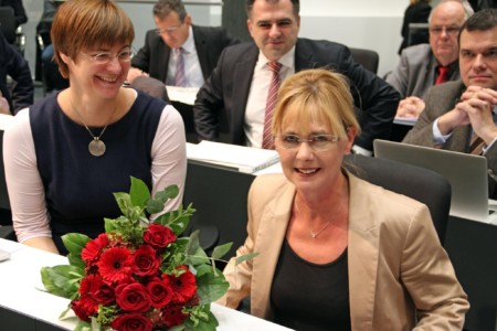 Foto: Dr. Thela Wernstedt, Luzia Moldenhauer,Dr. Christos Pantazis, Dr. Alexander Saipa; Foto: SPD-Landtagsfraktion